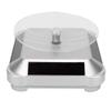 Rotating Display Stand, 360 Degree Turntable Solar Power Battery for Watch Ring Necklaces Jewelry Turn Table Plate Decorative Trays for Showcases(plata) view 2
