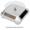 Rotating Display Stand, 360 Degree Turntable Solar Power Battery for Watch Ring Necklaces Jewelry Turn Table Plate Decorative Trays for Showcases(plata) view 3