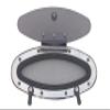 Galamarine Marine Porthole/Portlight Hatch/Window- Stainless Steel Eye Shape Opening for Boat/Yacht/Nautical/RV (5.9"x13.6", Super Thin) view 1