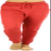 ToBeInStyle Women's Solid Print French Terry Jogger Pants - Rust- 2XL view 4