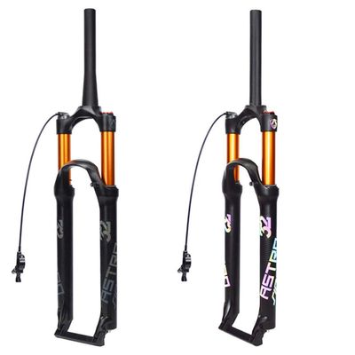 Air Bike ForkMountain Bicycle Suspension Fork Aluminium Alloy Shock Absorber line Control air Fork,C-29 inch
