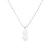 Tamil Om Sign Pendant Necklaces for Women Stainless Steel TAMIL OM Symbol Jewelry (Silver) view 1