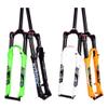Air Bike ForkMountain Bicycle Suspension Fork Quick Release Aluminium Alloy Shock Absorber Fork,Orange-27.5inch view 3