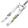 Suspension Front Fork Shock Absorber Mountain Bike Aluminum Alloy Spring 1-1/8" Bicycle Accessories,White-27.5inch view 1
