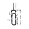 Suspension Front Fork Shock Absorber Mountain Bike Aluminum Alloy Spring 1-1/8" Bicycle Accessories,White-27.5inch view 2