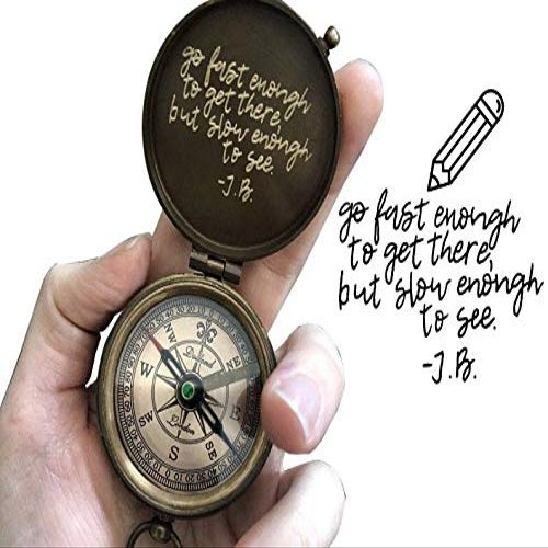 Custom Engraved Working Functional Compass, Personalized Compass, Groomsmen Gift, Valentine's Day Gift