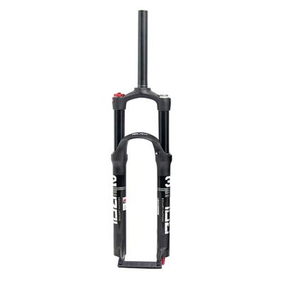 MTB Bike Suspension ForkAluminum Alloy Air Suspension Fork 1-1/8" 28.6mm Straight Tube Compatible Disc Brake Stroke 120mm,Black-29inch