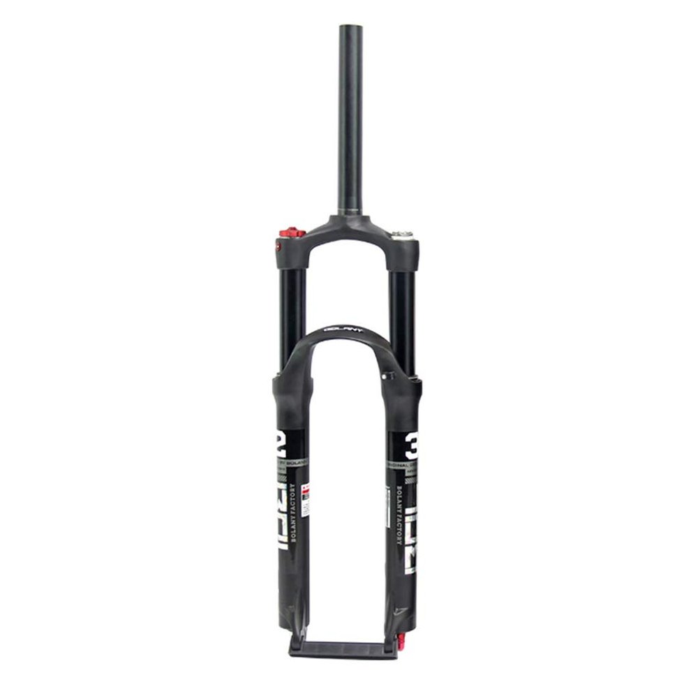 MTB Bike Suspension ForkAluminum Alloy Air Suspension Fork 1-1/8" 28.6mm Straight Tube Compatible Disc Brake Stroke 120mm,Black-29inch