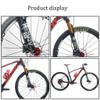 MTB Bike Suspension ForkAluminum Alloy Air Suspension Fork 1-1/8" 28.6mm Straight Tube Compatible Disc Brake Stroke 120mm,Black-29inch view 4