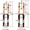 26/27.5 Inch Suspension Forks, Mountain Bike Speed Drop AM Suspension Front Fork A Pillar Disc Brake Barrel Shaft 20mm,Gold-26inch view 2