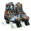 Silvertree Roller Skates for Women and Men PU Leather High-top Adult Roller Derby Skate Wheels Light Up Roller Skate Four-Wheel Shiny Roller Skates for Girls Boys Unisex view 2