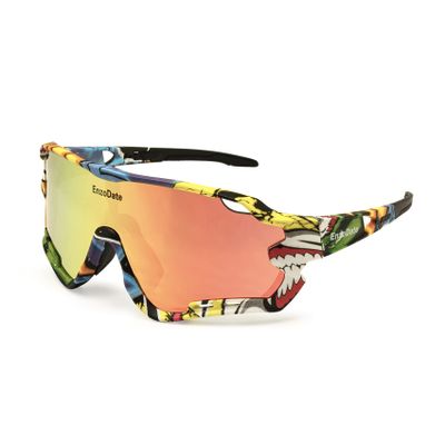 EnzoDate Cycling Polarized Goggles with 3 Lenses for Mountain Bike ATV Outdoor Sports Sunglasses MTB Eyewear