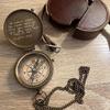 ARTIZANSTORE Engraved Compass, Personalized Compass, Custom Compass, Functional Working Compass, Valentines Day Gift view 1