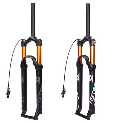 Air Bike ForkMountain Bicycle Suspension Fork Aluminium Alloy Shock Absorber line Control air Fork,D-29 inch