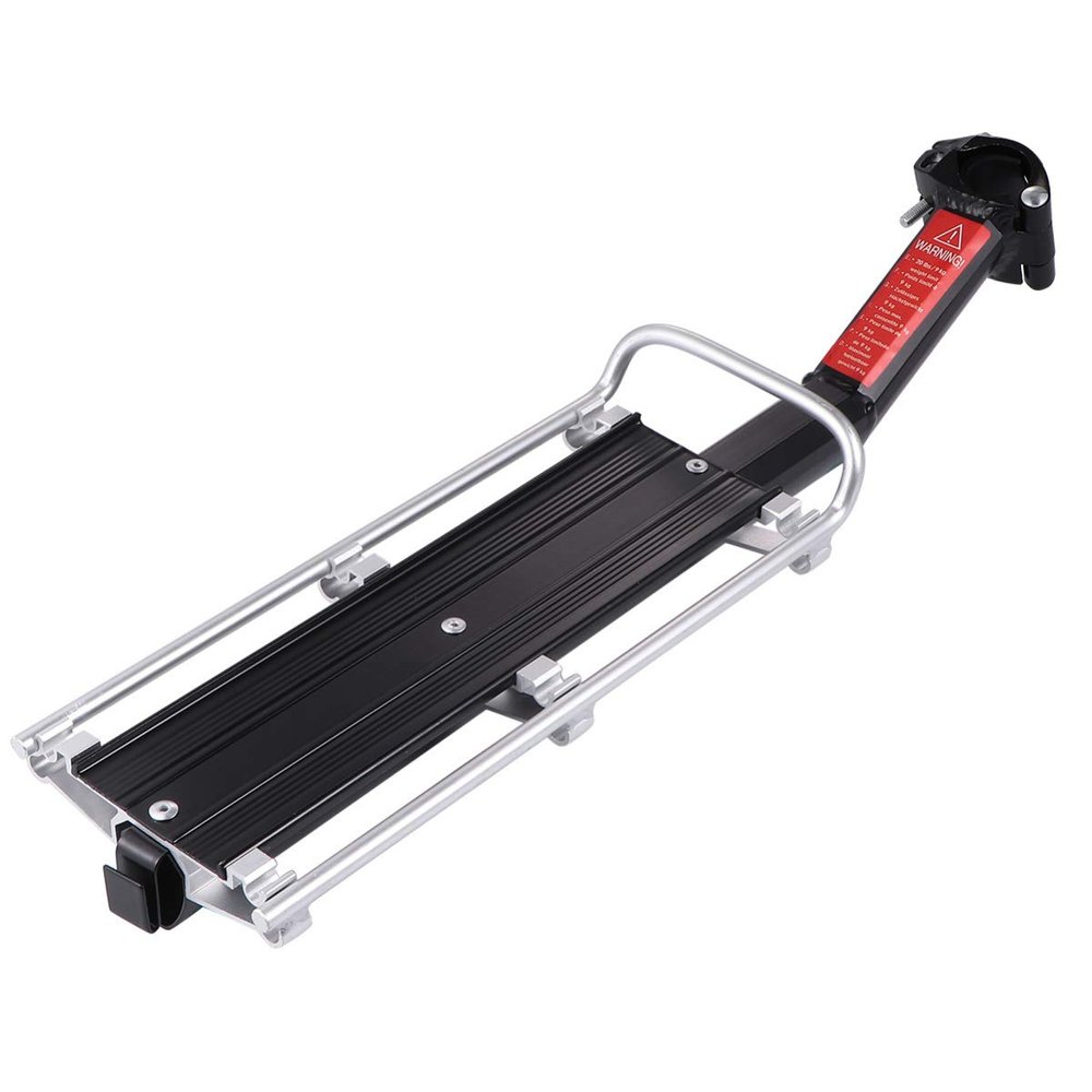 Bike Cargo Rack Aluminum Alloy Bicycle Rear Seatpost Shelf Quick Release Bike Luggage Carrier Replacement