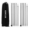 KOMCLUB Adjustable Tent Poles Telescoping Tarp Poles Camping Stainless Steel Lightweight Tarp Poles for Sun Sails Canopy Awning Shelter Bac view 1