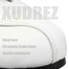 XUDREZ Classic Roller Skates High-Top Double-Row Leather Roller Skates for Women and Men (White Flash Wheel,36) view 2
