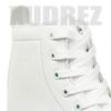 XUDREZ Classic Roller Skates High-Top Double-Row Leather Roller Skates for Women and Men (White Flash Wheel,36) view 3