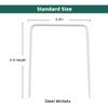 ApudArmis Universal Croquet Wickets Standard Size, Set of 9 White Square Arrow Wickets Rplacement for 28In or 32In Croquet Lawn Backyard Outdoor Game (8In Height & 6.3In Width) view 2