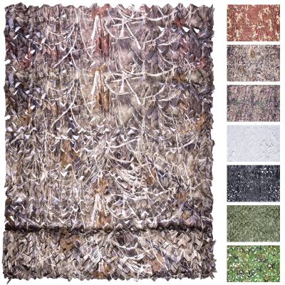 FLYEGO Camo Netting Camouflage Netting, Bulk Roll Mesh Nets Camo Tarp for Hunting Blind Sunshade Car Cover Military Party Decorations Camping Shooting (4.9ft*49.2ft/1.5m*15m, Dry Grass)