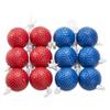 ApudArmis Ladder Bolas Balls, 6 Pack Real Golf Tossing Ball Replacement for Ladder Toss Game - Outdoor Lawn Yard Beach Game for Teens Adults Family (3 Red + 3 Blue) view 1