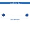 ApudArmis Ladder Bolas Balls, 6 Pack Real Golf Tossing Ball Replacement for Ladder Toss Game - Outdoor Lawn Yard Beach Game for Teens Adults Family (3 Red + 3 Blue) view 4