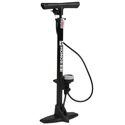 WSJYP Bicycle Pump, 160PSI Bicycle Floor Pump, Tire Inflator with Gauge,Cycling Bike Air Pump for Bike Tire, Air Mattress, Soccer Ball, Yoga Ball