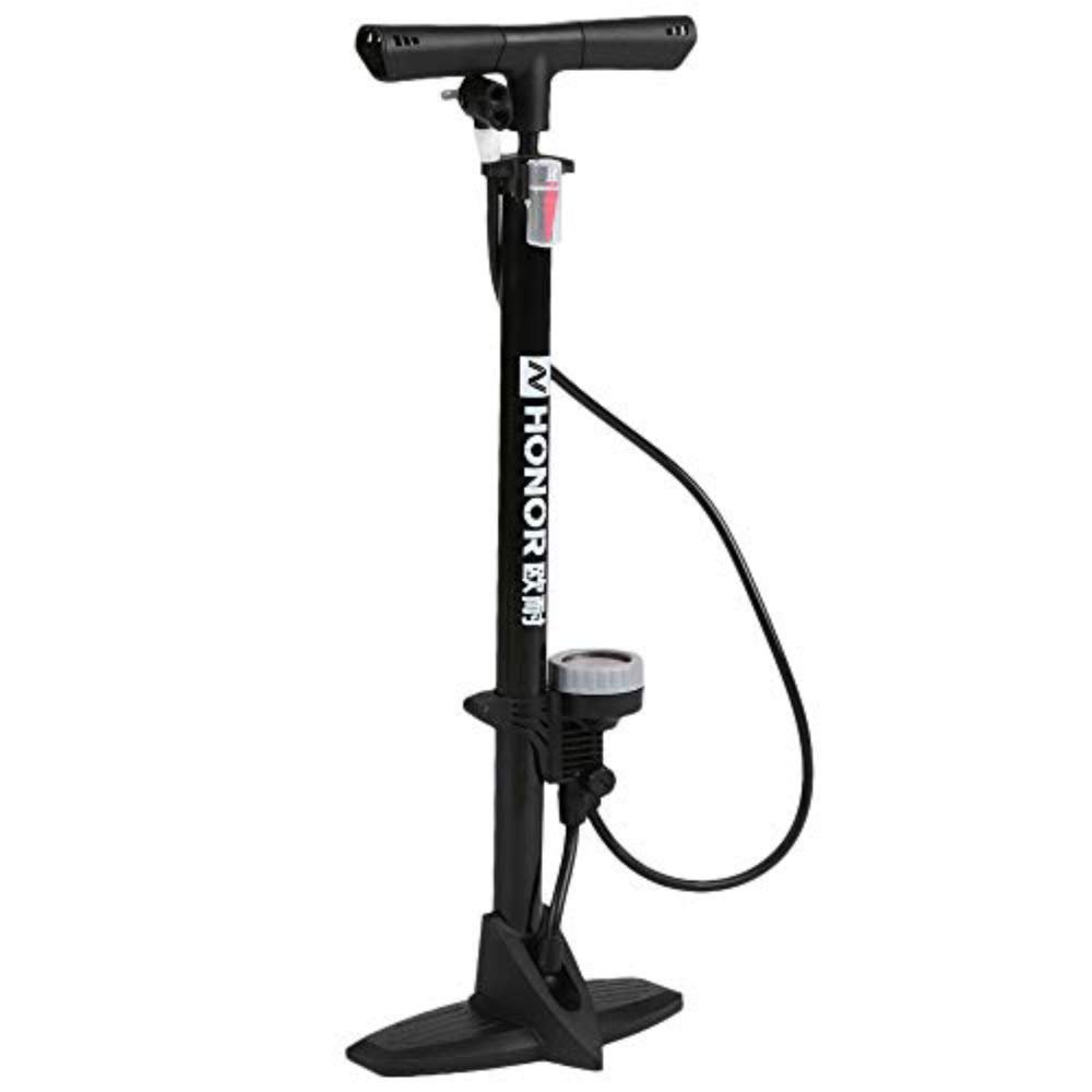 WSJYP Bicycle Pump, 160PSI Bicycle Floor Pump, Tire Inflator with Gauge,Cycling Bike Air Pump for Bike Tire, Air Mattress, Soccer Ball, Yoga Ball