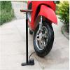Traditional Steel MTB Road Bike Track Pump,Floor Stirrup Pump Wooden Handle with Digital Gauge High Pressure160 PSI Schrader/Presta view 4