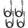 Bungee Dock Line with Hook, Black Mooring Rope for Boat 4 ft 4 Pack view 1