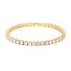 PAVOI 14K Gold Plated Cubic Zirconia Classic Tennis Bracelet | Yellow Gold Bracelets for Women | 4mm CZ, 7.5 Inches view 1