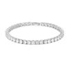 PAVOI 14K Gold Plated Cubic Zirconia Classic Tennis Bracelet | White Gold Bracelets for Women | 4mm CZ, 7 Inches view 1