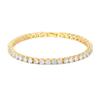 PAVOI 14K Gold Plated Cubic Zirconia Classic Tennis Bracelet | Yellow Gold Bracelets for Women | 4mm CZ, 7 Inches view 1