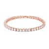 PAVOI 14K Gold Plated Cubic Zirconia Classic Tennis Bracelet | Rose Gold Bracelets for Women | 4mm CZ, 6.5 Inches view 1