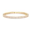 PAVOI CZ Classic Tennis Bracelet for Women, 14K Gold Plated, Yellow Gold view 1