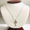 925 STERLING SILVER SAINT BENEDICT KEY NECKLACE 20" LONG/CADENA DE SAN BENITO LLAVE 20" LARGO-P63-1 view 4