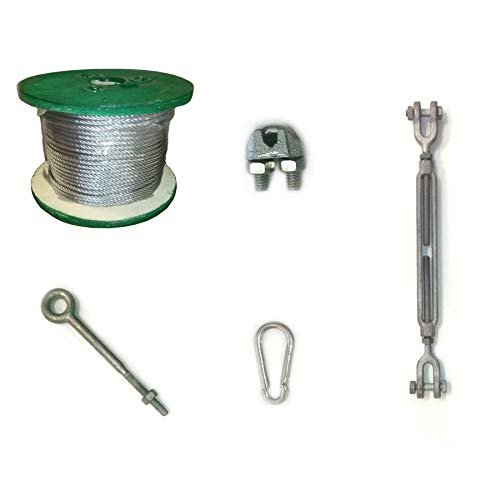 Just For Nets Heavy Duty Indoor/Outdoor Hardware KIT (Hardware ONLY) (50, 25 Clips)
