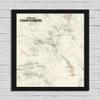 Best Maps Ever 58 Colorado 14ers Checklist 18x24 Poster (Tan | Black Frame) view 1