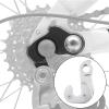 Derailleur Hanger, Aluminium Alloy Mountain Rear Derailleur Hanger Derailleur Bracket Replacement, Size 4# view 4