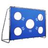 ZELUS Soccer Goal 8 x 5.6 ft, 2 in 1 Powder Coated Soccer Goal Frame with All Weather Net & Detachable Target Goal Net for improving Skills view 1