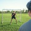 ZELUS Soccer Goal 8 x 5.6 ft, 2 in 1 Powder Coated Soccer Goal Frame with All Weather Net & Detachable Target Goal Net for improving Skills view 3