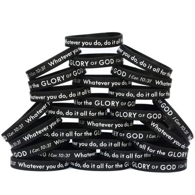20 of I Corinthians 10:31 Do it all for the Glory of God Wristbands