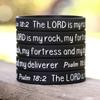 10 The Lord is My Rock Silicone Bracelet Wristbands - Scripture Inspired Psalm 18:2 view 3