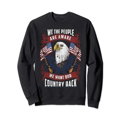 Vintage Americans Want Our Country Back Fight Freedom USA Sweatshirt