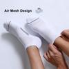 FITRELL 6 Pack Men's Ankle Running Socks Low Cut Cushioned Athletic Sports Socks, Shoe Size 9-12, White+Gray view 4