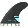 Ocean & Earth OE-2 Control Medium Black/Blue Thruster Single Tab Includes 3 Fins view 1