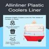 Allinliner Coleman Plastic Cooler Liner 3 Pack BPA Free 58 Qt. Xtreme Ice Chest Liner Fishing, Camping, BBQ view 4