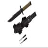 12.75" Tactical Survival Rambo Hunting Fixed Blade for Practical Use Durable Knife Army Bowie w Sheath (Style 1 Green) view 1