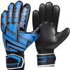 Malker Soccer Goalie Gloves Goalkeeper Gloves with Fingersave and Double Wrist Protection, Strong Grip Goalkeeper Gloves for Youth&Adult Size 5Black view 2