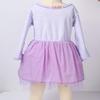ACSUSS Kids Baby Girls First Birthday Outfit Long Sleeves Shiny Letter Print Tulle Tutu Skirts Princess Pettiskirts Lavender 18-24 Months view 4